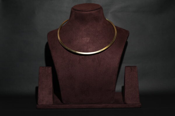 Gold Polished Brass Hasli Necklace