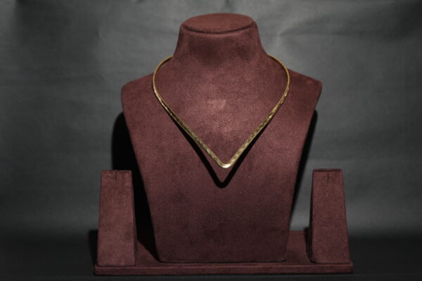 Gold Polished Brass Hasli Necklace