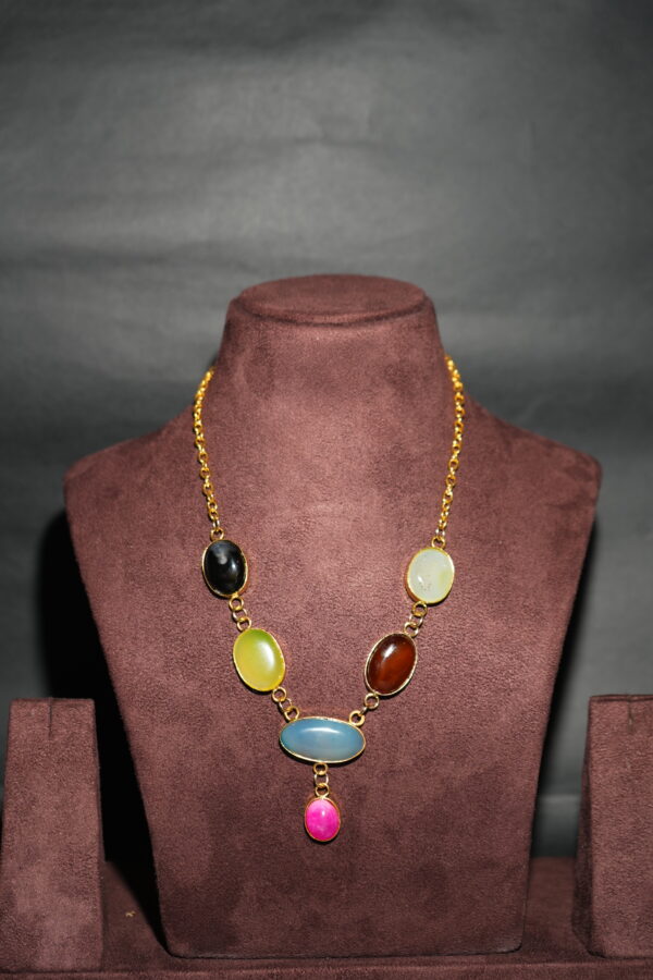 Gold-Tone Onyx Necklace