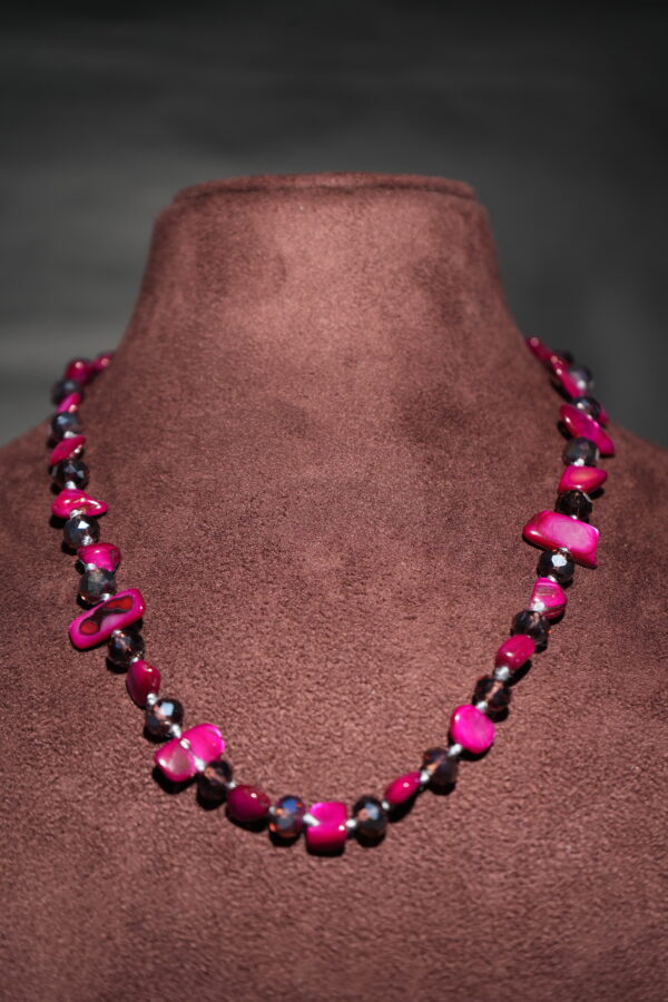 Resin Long Uncut Beaded Necklace