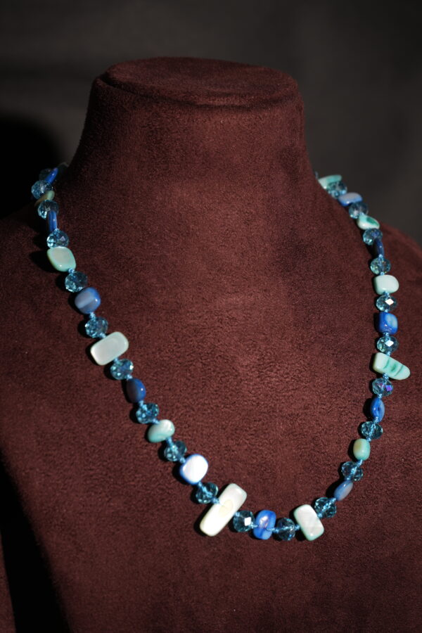 Resin Long Uncut Beaded Necklace