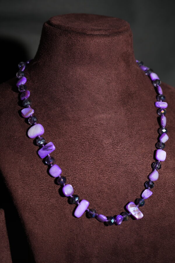 Resin Long Uncut Beaded Necklace