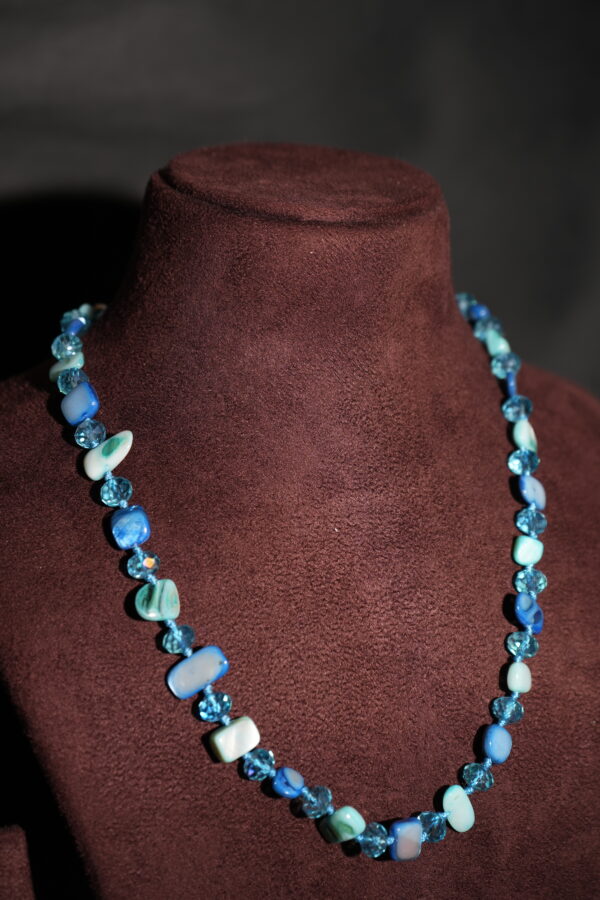 Resin Long Uncut Beaded Necklace