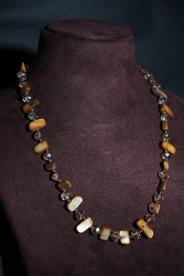 Resin Long Uncut Beaded Necklace