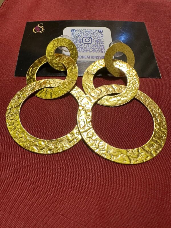 Gold Plated Brass Earrings