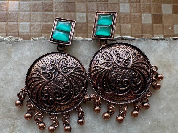 Elegant Copper-Tone Earrings