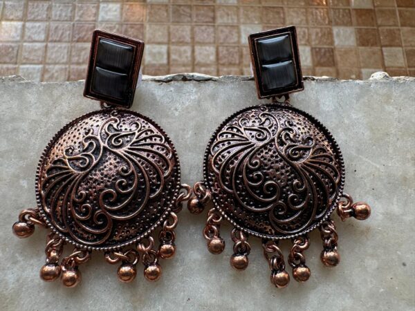 Elegant Copper-Tone Earrings