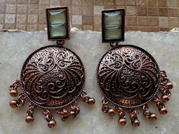 Elegant Copper-Tone Earrings